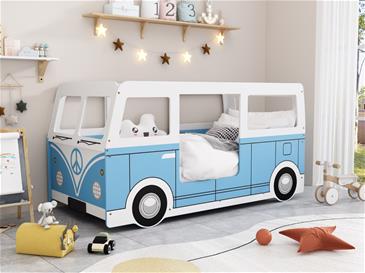 Campervan autocamper børneseng Blå (200 x 90 madras)-2