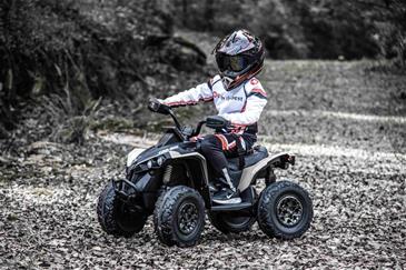 Can-Am Maverick EL ATV 12V (Remote, 4xMotor, Lædersæde, Gummihj.)-2