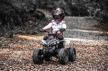 Can-Am Maverick EL ATV 12V (Remote, 4xMotor, Lædersæde, Gummihj.)-4