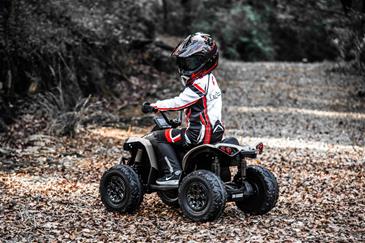 Can-Am Maverick EL ATV 12V (Remote, 4xMotor, Lædersæde, Gummihj.)-5