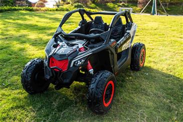 Can-Am Maverick UTV til 2 Børn m/4x24V Motorer + Gummihjul + 24V14AH-6