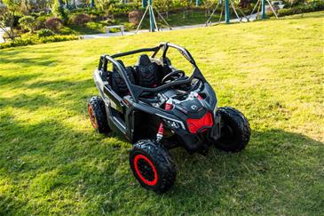 Can-Am Maverick UTV til 2 Børn m/4x24V Motorer + Gummihjul + 24V14AH-8