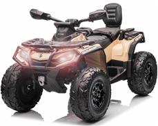 Can-Am Outlander EL ATV 21,6V Khaki(4xMotor, Lædersæde, Gummihj.)