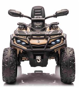 Can-Am Outlander EL ATV 21,6V Khaki(4xMotor, Lædersæde, Gummihj.)-10