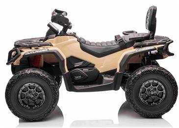 Can-Am Outlander EL ATV 21,6V Khaki(4xMotor, Lædersæde, Gummihj.)-3
