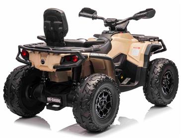 Can-Am Outlander EL ATV 21,6V Khaki(4xMotor, Lædersæde, Gummihj.)-4
