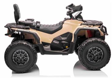 Can-Am Outlander EL ATV 21,6V Khaki(4xMotor, Lædersæde, Gummihj.)-5