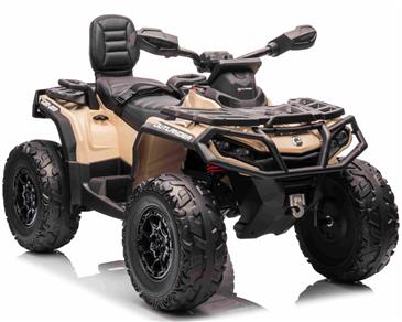 Can-Am Outlander EL ATV 21,6V Khaki(4xMotor, Lædersæde, Gummihj.)-8