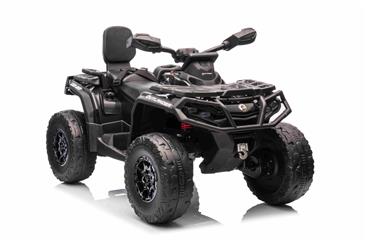 Can-Am Outlander EL ATV 21,6V Sort (RC, 4xMotor, Lædersæde, Gummihj.)-10