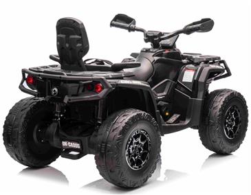 Can-Am Outlander EL ATV 21,6V Sort (RC, 4xMotor, Lædersæde, Gummihj.)-5