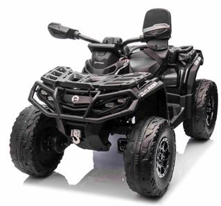 Can-Am Outlander EL ATV 21,6V Sort (RC, 4xMotor, Lædersæde, Gummihj.)-8