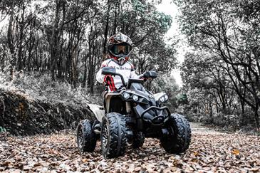 Can-Am  Renegade EL ATV 21,6V (Lithium, RC, 4xMotor, Lædersæde, Gummihj.)-7