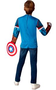 Captain America Deluxe Top udklædningssæt, 8-10 år-3