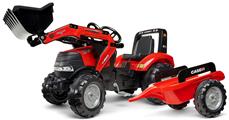 CASE IH Puma 240CVX Pedal traktor til børn m/Frontskovl +  Trailer