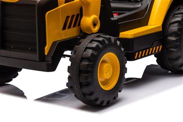 CAT Caterpillar EL Traktor m/Frontskovl + Gravekran til Børn-12
