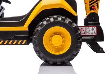 CAT Caterpillar EL Traktor m/Frontskovl + Gravekran til Børn-13