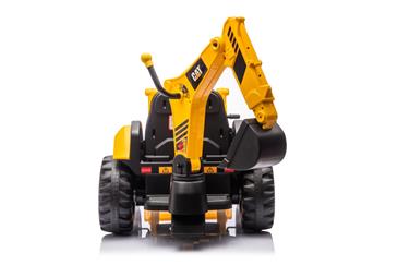 CAT Caterpillar EL Traktor m/Frontskovl + Gravekran til Børn-20