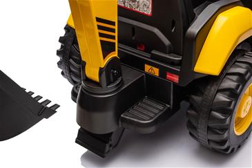 CAT Caterpillar EL Traktor m/Frontskovl + Gravekran til Børn-3