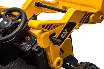 CAT Caterpillar EL Traktor m/Frontskovl + Gravekran til Børn-9