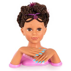 Charlene Magic Nails Sminkehoved og negle - Brunette 27 cm-16