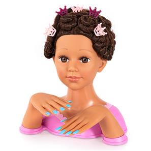 Charlene Magic Nails Sminkehoved og negle - Brunette 27 cm-17