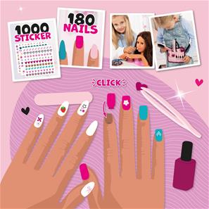 Charlene Magic Nails Sminkehoved og negle - Brunette 27 cm-22