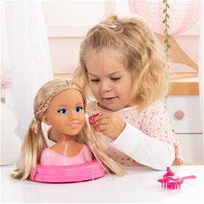 Charlene Top Model Sminke og Frisørhoved med kosmetik 21 cm-7