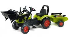 Claas Arion 410 Pedal traktor til børn m/Trailer og Frontskovl