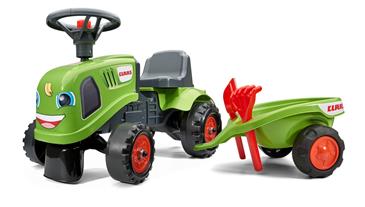 Claas Gå-Traktor med Trailer og værktøj-2