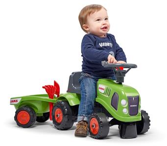 Claas Gå-Traktor med Trailer og værktøj-3