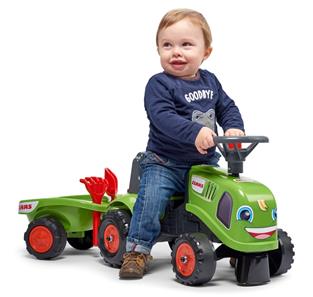 Claas Gå-Traktor med Trailer og værktøj-5