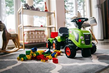 Claas Gå-Traktor med Trailer og værktøj-9