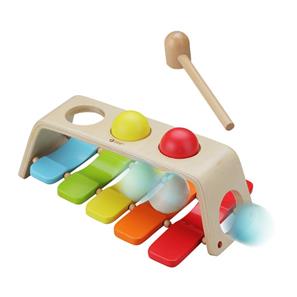 Classic 2-i-1 Xylophone & Hammerbænk i træ (fra 12 m)-2