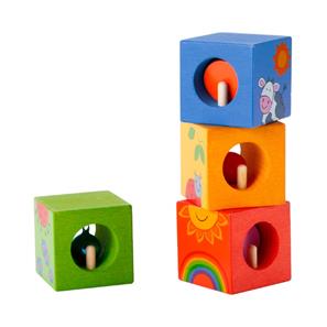 Classic World Discovery Cubes med dyrepuslespil (fra 12 M)-3