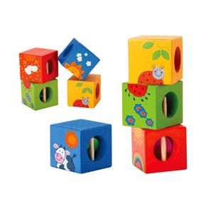 Classic World Discovery Cubes med dyrepuslespil (fra 12 M)-4