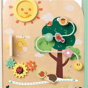 Classic Træ Gåvogn med aktivitetscenter - Skov (fra 12 M)-6