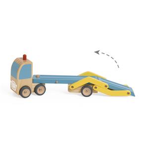 Classic World Biltransporter i træ med 3 biler-7