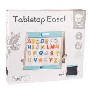 Classic World Bordstaffeli med magnetbogstaver -2