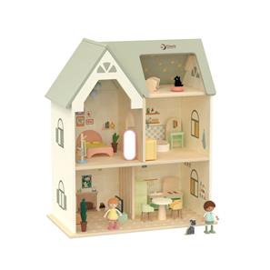 Classic World Cosy Træ Dukkehus med tilbehør-8