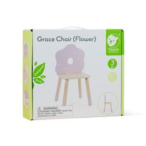 Classic World Grace stol til børn, Blomst-3