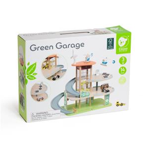 Classic World Green Træ Stort Parkeringshus med tilbehør-2