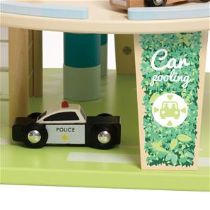 Classic World Green Træ Stort Parkeringshus med tilbehør-7