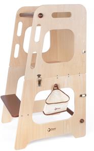 Classic World Multifunktionelt 2-i-1 Køkkentårn / Bord med stol i Træ 