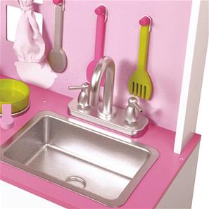 Classic World Pink Træ legekøkken til børn-4