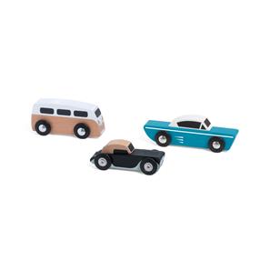 Classic World Touring Bilsæt i træ – 3 klassiske biler-3