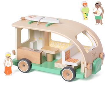 Classic World Træ autocamper med figurer (fra 18 mdr.)