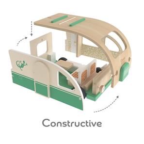 Classic World Træ autocamper med figurer (fra 18 mdr.)-3