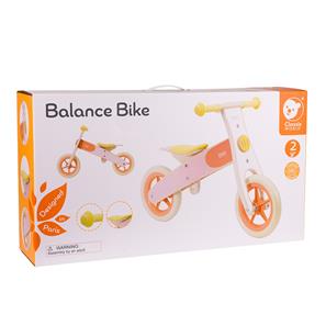 Classic World Træ Balancecykel / Løbecykel Pink med Justerbar sæde-2
