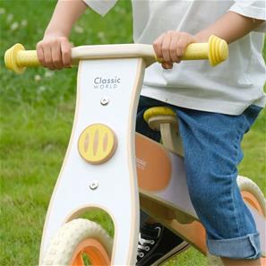 Classic World Træ Balancecykel / Løbecykel Pink med Justerbar sæde-4