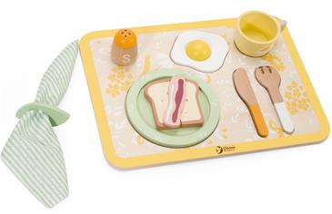 Classic World Vintage Morgenmadsbakke i træ - legemad